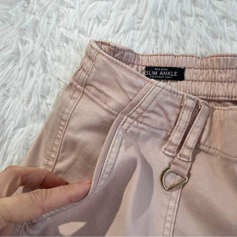 WHITE HOUSE BLACK MARKET Utility Pants Womens Size 6 Slim Ankle Blush Pockets - Picture 5 of 10